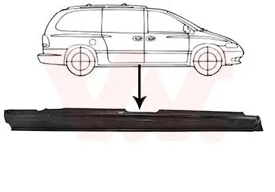 Einstiegsblech rechts VAN WEZEL 0732104