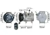 Kompressor, Klimaanlage 12 V VAN WEZEL 0800K037