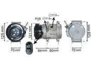 Kompressor, Klimaanlage 12 V VAN WEZEL 0800K037