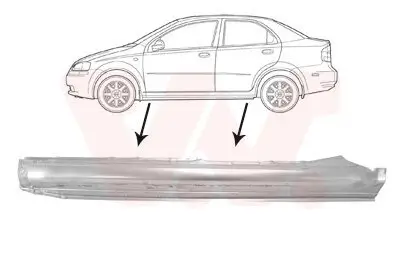 Einstiegsblech links VAN WEZEL 0815103