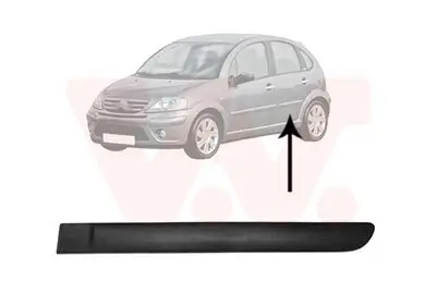 Zier-/Schutzleiste, Tür hinten links VAN WEZEL 0925405