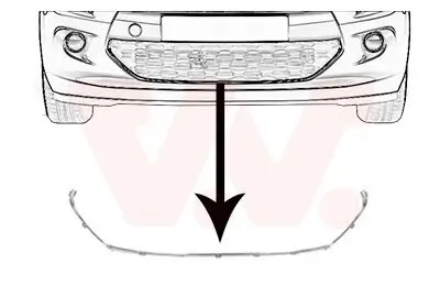 Rahmen, Kühlergitter vorne VAN WEZEL 0934598 Bild Rahmen, Kühlergitter vorne VAN WEZEL 0934598