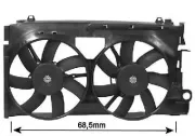 Lüfter, Motorkühlung VAN WEZEL 0936749