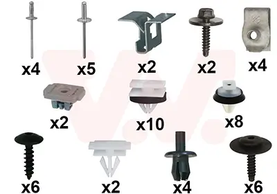 Montagesatz, Stoßfänger hinten VAN WEZEL 0949793