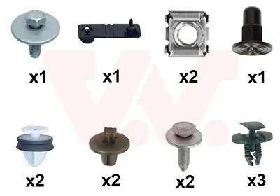 Montagesatz, Kotflügel vorne links vorne rechts VAN WEZEL 0963796 Bild Montagesatz, Kotflügel vorne links vorne rechts VAN WEZEL 0963796