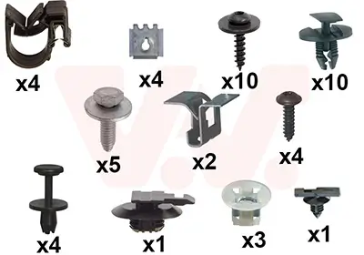 Montagesatz, Kotflügel vorne links vorne rechts VAN WEZEL 0972796