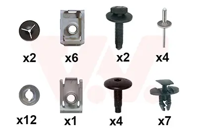 Montagesatz, Stoßfänger hinten VAN WEZEL 0975793 Bild Montagesatz, Stoßfänger hinten VAN WEZEL 0975793