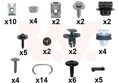 Montagesatz, Stoßfänger hinten VAN WEZEL 0979793