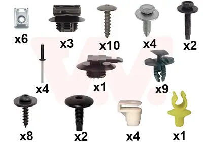 Montagesatz, Stoßfänger vorne VAN WEZEL 0979794