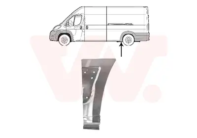 Seitenwand hinten links vor der Achse VAN WEZEL 0982141