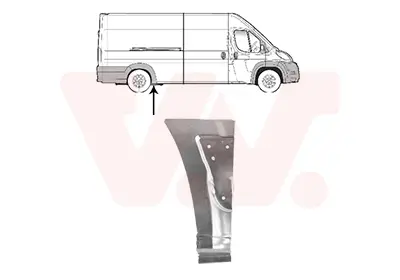 Seitenwand hinten rechts vor der Achse VAN WEZEL 0982142 Bild Seitenwand hinten rechts vor der Achse VAN WEZEL 0982142