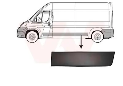 Zier-/Schutzleiste, Seitenwand hinten links vor der Achse VAN WEZEL 0982415 Bild Zier-/Schutzleiste, Seitenwand hinten links vor der Achse VAN WEZEL 0982415