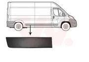 Zier-/Schutzleiste, Seitenwand hinten rechts vor der Achse VAN WEZEL 0982416