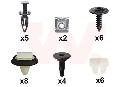 Montagesatz, Stoßfänger hinten VAN WEZEL 0982793 Bild Montagesatz, Stoßfänger hinten VAN WEZEL 0982793