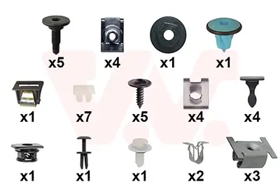 Montagesatz, Kotflügel vorne links vorne rechts VAN WEZEL 0982796
