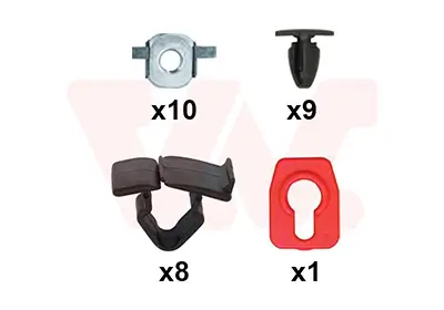 Montagesatz, Motorhaube vorne VAN WEZEL 0982797 Bild Montagesatz, Motorhaube vorne VAN WEZEL 0982797