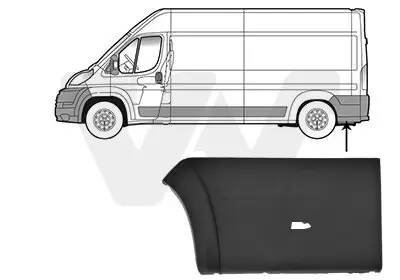 Zier-/Schutzleiste, Seitenwand hinten links VAN WEZEL 0983419