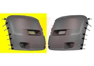 Stoßfänger vorne rechts VAN WEZEL 0983564