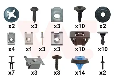 Montagesatz, Stoßfänger vorne VAN WEZEL 0983794