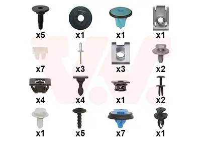 Montagesatz, Kotflügel vorne links vorne rechts VAN WEZEL 0983796