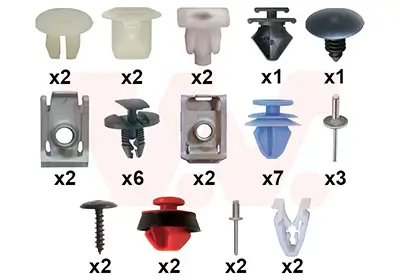 Montagesatz, Kotflügel vorne links vorne rechts VAN WEZEL 0984796