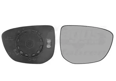 Spiegelglas, Außenspiegel rechts VAN WEZEL 0984838