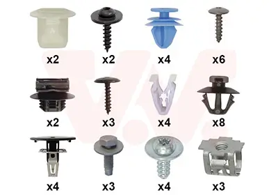 Montagesatz, Stoßfänger vorne VAN WEZEL 0989794 Bild Montagesatz, Stoßfänger vorne VAN WEZEL 0989794