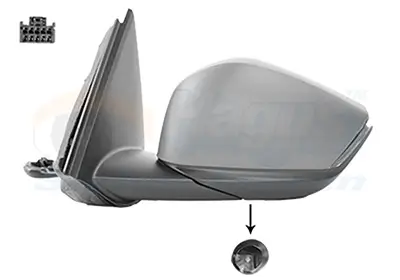 Außenspiegel links VAN WEZEL 0989817