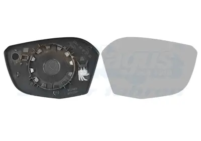 Spiegelglas, Außenspiegel rechts VAN WEZEL 0989838
