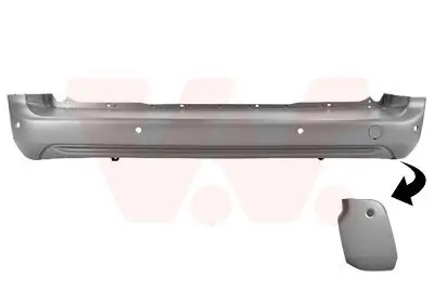 Stoßfänger hinten VAN WEZEL 0991542 Bild Stoßfänger hinten VAN WEZEL 0991542