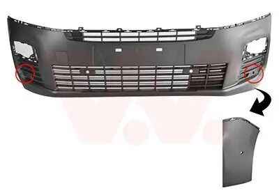 Stoßfänger vorne VAN WEZEL 0991572