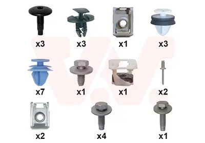 Montagesatz, Kotflügel vorne links vorne rechts VAN WEZEL 0991796 Bild Montagesatz, Kotflügel vorne links vorne rechts VAN WEZEL 0991796