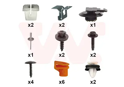 Montagesatz, Stoßfänger hinten VAN WEZEL 0993793 Bild Montagesatz, Stoßfänger hinten VAN WEZEL 0993793