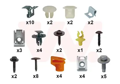 Montagesatz, Stoßfänger vorne VAN WEZEL 0993794 Bild Montagesatz, Stoßfänger vorne VAN WEZEL 0993794