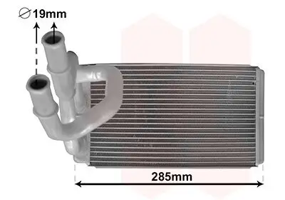 Wärmetauscher, Innenraumheizung VAN WEZEL 13006373 Bild Wärmetauscher, Innenraumheizung VAN WEZEL 13006373