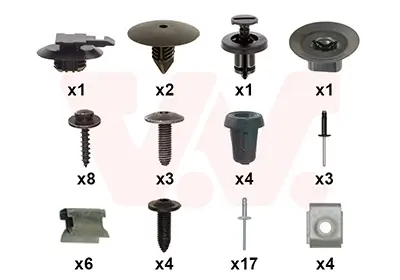 Montagesatz, Stoßfänger vorne VAN WEZEL 1506794 Bild Montagesatz, Stoßfänger vorne VAN WEZEL 1506794