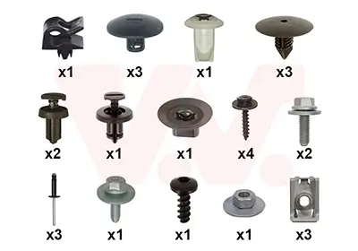 Montagesatz, Kotflügel vorne links vorne rechts VAN WEZEL 1506796 Bild Montagesatz, Kotflügel vorne links vorne rechts VAN WEZEL 1506796