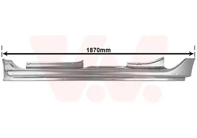 Einstiegsblech rechts VAN WEZEL 1507104