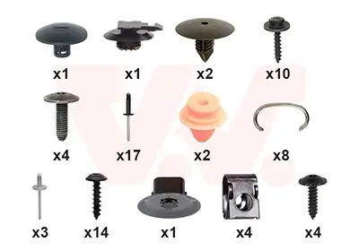 Montagesatz, Stoßfänger vorne VAN WEZEL 1507794