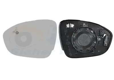 Spiegelglas, Außenspiegel links VAN WEZEL 1510835
