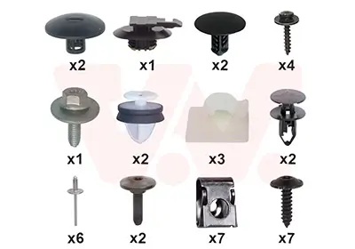 Montagesatz, Stoßfänger hinten VAN WEZEL 1518793 Bild Montagesatz, Stoßfänger hinten VAN WEZEL 1518793