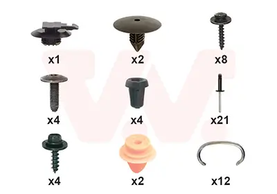 Montagesatz, Stoßfänger vorne VAN WEZEL 1528794