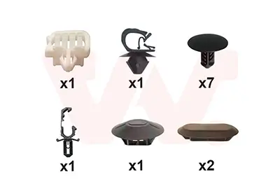 Montagesatz, Motorhaube vorne VAN WEZEL 1528797 Bild Montagesatz, Motorhaube vorne VAN WEZEL 1528797