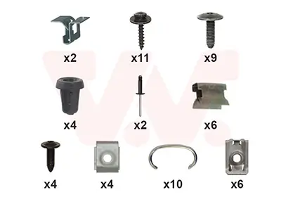 Montagesatz, Stoßfänger vorne VAN WEZEL 1555794