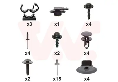 Montagesatz, Stoßfänger hinten VAN WEZEL 1557793 Bild Montagesatz, Stoßfänger hinten VAN WEZEL 1557793