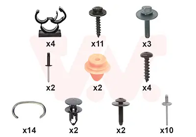 Montagesatz, Stoßfänger vorne VAN WEZEL 1557794