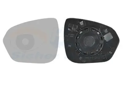 Spiegelglas, Außenspiegel links VAN WEZEL 1557831 Bild Spiegelglas, Außenspiegel links VAN WEZEL 1557831