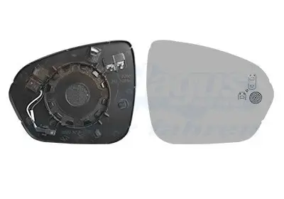 Spiegelglas, Außenspiegel rechts VAN WEZEL 1557836