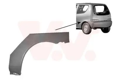 Seitenwand hinten links VAN WEZEL 1601145 Bild Seitenwand hinten links VAN WEZEL 1601145