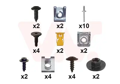 Montagesatz, Stoßfänger hinten VAN WEZEL 1604793